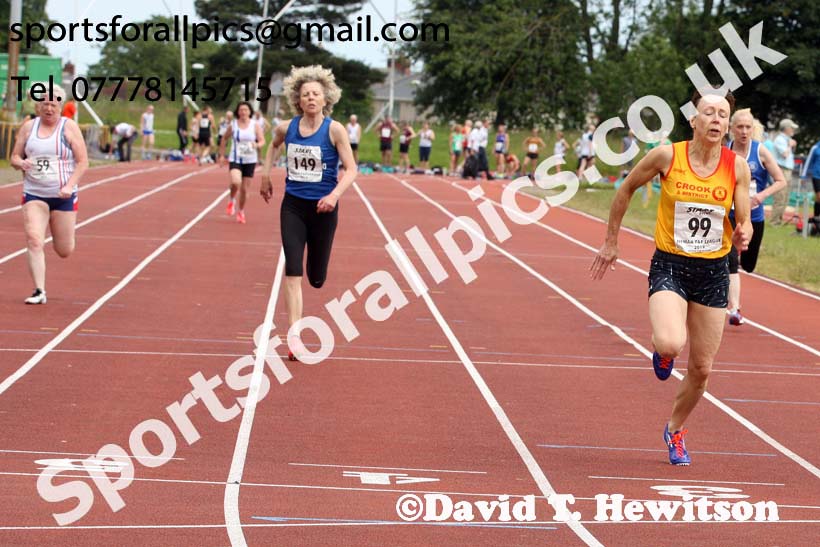 Womens 100 metres, 2019 NEMA Track and Field Champs, Monkton. Photo:  David T. Hewitson/Sports for All Pics